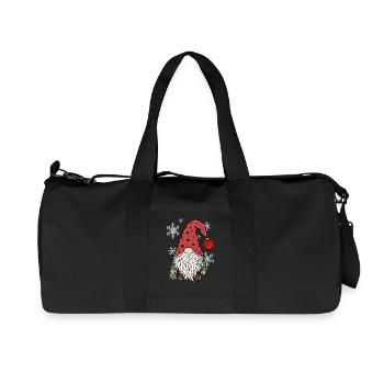 Vintage Gnom Weihnachts Wichtel - Recycelte Canvas-Sporttasche von Stanley/Stella - Schwarz - Vorne