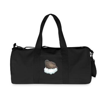 Seehund Wolken - Recycelte Canvas-Sporttasche von Stanley/Stella - Schwarz - Vorne