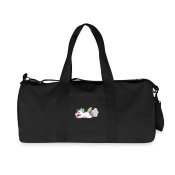 Funny Unicorn - Recycled Canvas Sports Bag by Stanley/Stella - black - Front