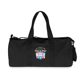 Bingo - what happens at bingo stays at bingo - Recycled Canvas Sports Bag by Stanley/Stella - black - Front