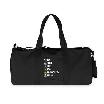 sondeln, Sondengänger, Kronkorken, Metallsuche - Recycelte Canvas-Sporttasche von Stanley/Stella - Schwarz - Vorne
