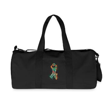 Éclaboussure du joueur de basket-ball - Sac de sport en toile recyclée Stanley/Stella - noir - Devant