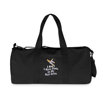 Je ne peux pas avoir de plans dans mon salon de manucure - Sac de sport en toile recyclée Stanley/Stella - noir - Devant