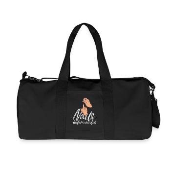 Les ongles avant les hommes Créateur d’ongles - Sac de sport en toile recyclée Stanley/Stella - noir - Devant
