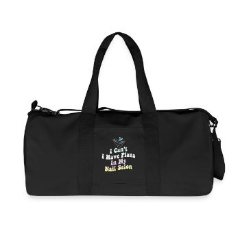 Je ne peux pas avoir de plans dans mon salon de manucure - Sac de sport en toile recyclée Stanley/Stella - noir - Devant