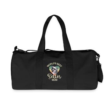 Deutsch Setter Chien - Sac de sport en toile recyclée Stanley/Stella - noir - Devant