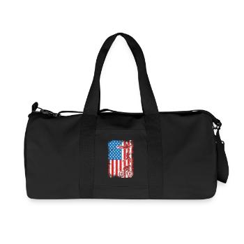 4th of July Triathlon - Recycled Canvas Sports Bag by Stanley/Stella - black - Front