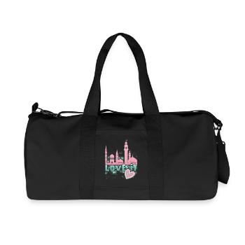 Islamic faith, mosque slogan, Ramadan - Recycled Canvas Sports Bag by Stanley/Stella - black - Front