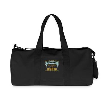 Reicht mir mein Werkzeug der König möchte schaffen - Recycelte Canvas-Sporttasche von Stanley/Stella - Schwarz - Vorne