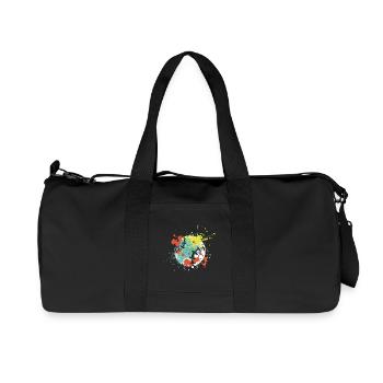 Splash Art Baseball - Sac de sport en toile recyclée Stanley/Stella - noir - Devant