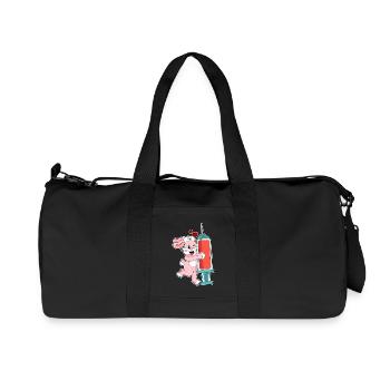 Infirmière Bunny Nursing Vie quotidienne - Sac de sport en toile recyclée Stanley/Stella - noir - Devant