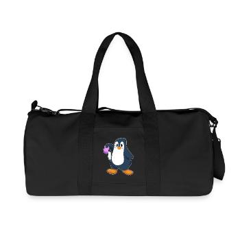 Penguin Iced Coffee - Recycled Canvas Sports Bag by Stanley/Stella - black - Front