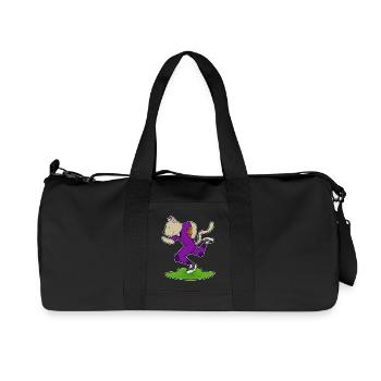 Katze American Football Sport - Recycelte Canvas-Sporttasche von Stanley/Stella - Schwarz - Vorne