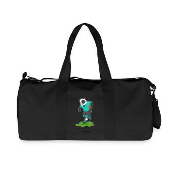 Panda American Football Sports - Recycled Canvas Sports Bag by Stanley/Stella - black - Front