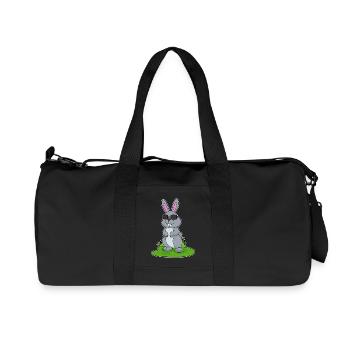 Rabbit Sunglasses - Recycled Canvas Sports Bag by Stanley/Stella - black - Front