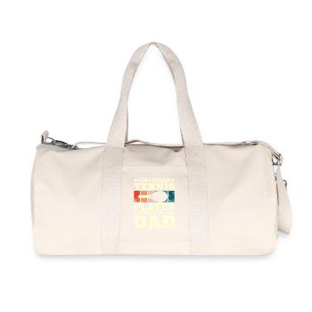 My favorite tennis player calls me dad - Recycled Canvas Sports Bag by Stanley/Stella - natural - Front