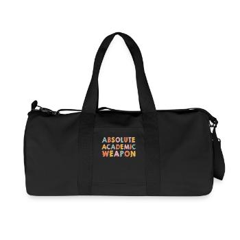 Students Absolute Academic Weapon - Recycled Canvas Sports Bag by Stanley/Stella - black - Front