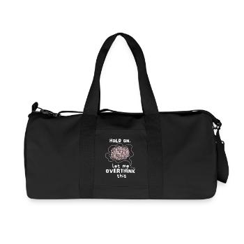 Laissez-moi-trop-penser-cette psychothérapie, trop réfléchir - Sac de sport en toile recyclée Stanley/Stella - noir - Devant