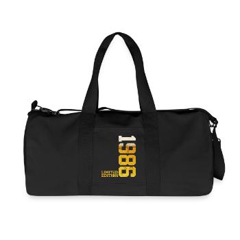 BIÈRE ÉDITION LIMITÉE 1986 40E ANNIVERSAIRE - Sac de sport en toile recyclée Stanley/Stella - noir - Devant