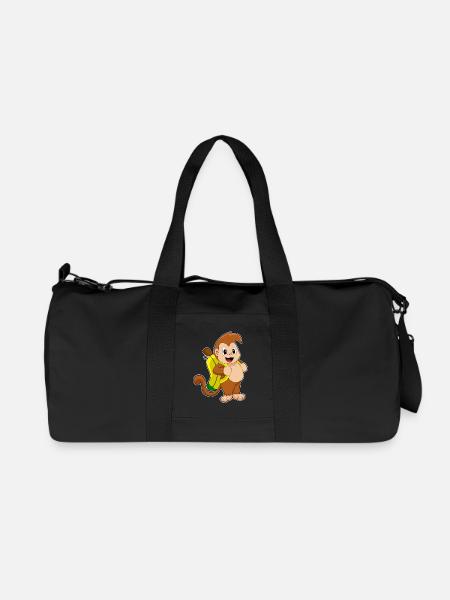 Monkey Banana - Recycled Canvas Sports Bag by Stanley/Stella - black