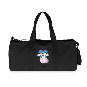 Oeuf de lapin - Sac de sport en toile recyclée Stanley/Stella - noir - Devant