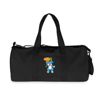 Ballon Lapin - Sac de sport en toile recyclée Stanley/Stella - noir - Devant