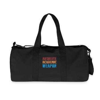 Students Absolute Academic Weapon - Recycled Canvas Sports Bag by Stanley/Stella - black - Front