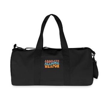 Students Absolute Academic Weapon - Recycled Canvas Sports Bag by Stanley/Stella - black - Front