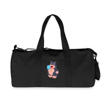 Maulwurf Waffeleis - Recycelte Canvas-Sporttasche von Stanley/Stella - Schwarz - Vorne