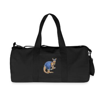 Atelier de Clés Mécaniques Kangourou - Sac de sport en toile recyclée Stanley/Stella - noir - Devant