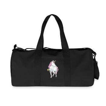 Baguette magique licorne - Sac de sport en toile recyclée Stanley/Stella - noir - Devant