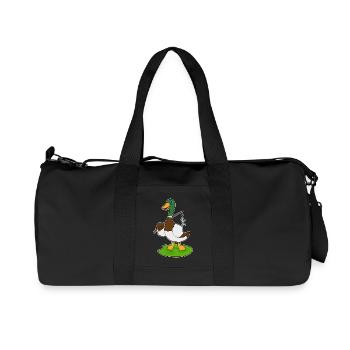 Pêche au poisson canard pêcheur - Sac de sport en toile recyclée Stanley/Stella - noir - Devant