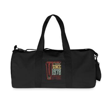 1978 Geburtstag Geburtsjahr Baujahr Vintage Retro - Recycelte Canvas-Sporttasche von Stanley/Stella - Schwarz - Vorne