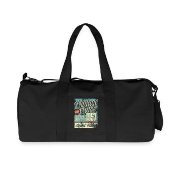 1957 Geburtstag Jahrgang Vintage Retro Legende - Recycelte Canvas-Sporttasche von Stanley/Stella - Schwarz - Vorne