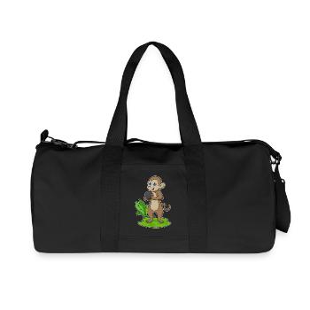 Monkey Bowling Bowling Ball - Recycled Canvas Sports Bag by Stanley/Stella - black - Front