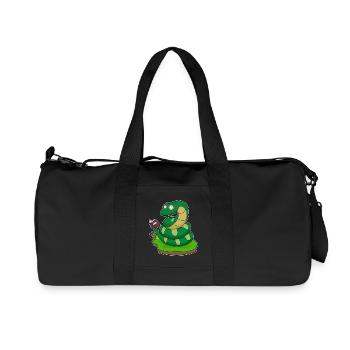 Snake Nerd Book Glasses - Recycled Canvas Sports Bag by Stanley/Stella - black - Front