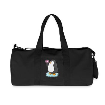 Pingouin Volleyball Joueur Volleyball - Sac de sport en toile recyclée Stanley/Stella - noir - Devant