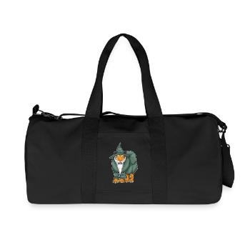 Tiger Halloween Wizard - Recycled Canvas Sports Bag by Stanley/Stella - black - Front