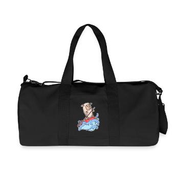 Stand Up Paddling Sheep - Recycled Canvas Sports Bag by Stanley/Stella - black - Front