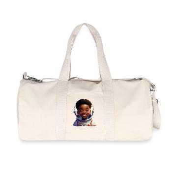 Jeune femme astronaute avec des rayons - Sac de sport en toile recyclée Stanley/Stella - blanc naturel - Devant