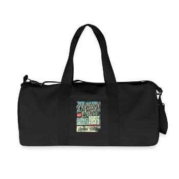 1955 Anniversaire vintage rétro légende - Sac de sport en toile recyclée Stanley/Stella - noir - Devant
