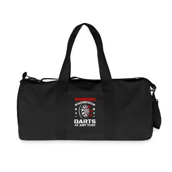 I'm starting to talk about darts - Recycled Canvas Sports Bag by Stanley/Stella - black - Front
