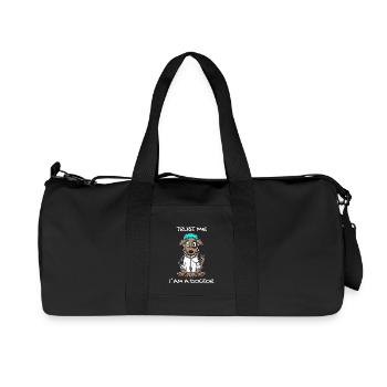 Vétérinaire vétérinaire vétérinaire cadeau de médecine vétérinaire - Sac de sport en toile recyclée Stanley/Stella - noir - Devant