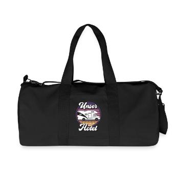 Campingplatzimpressionen: Wohnmobil Design - Recycelte Canvas-Sporttasche von Stanley/Stella - Schwarz - Vorne