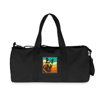 Deutscher Schäferhund - Recycelte Canvas-Sporttasche von Stanley/Stella - Schwarz - Vorne