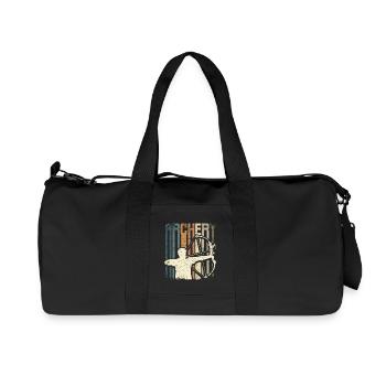 Retro Vintage Bogenschießen - Recycelte Canvas-Sporttasche von Stanley/Stella - Schwarz - Vorne