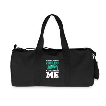 Je prends beaucoup de trous pour jouer au cornhole comme moi - Sac de sport en toile recyclée Stanley/Stella - noir - Devant