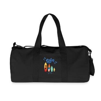 Surfing Family - Family Surfing Apparel - Recycled Canvas Sports Bag by Stanley/Stella - black - Front
