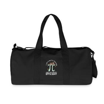 Humor - Math teacher and energy efficient - Recycled Canvas Sports Bag by Stanley/Stella - black - Front
