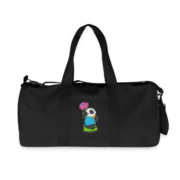 Fleur de panda - Sac de sport en toile recyclée Stanley/Stella - noir - Devant